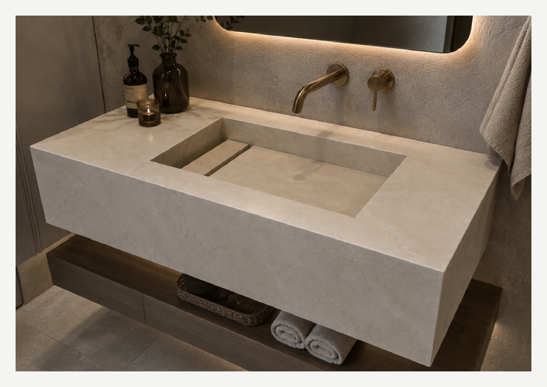 Lavabo esculpido